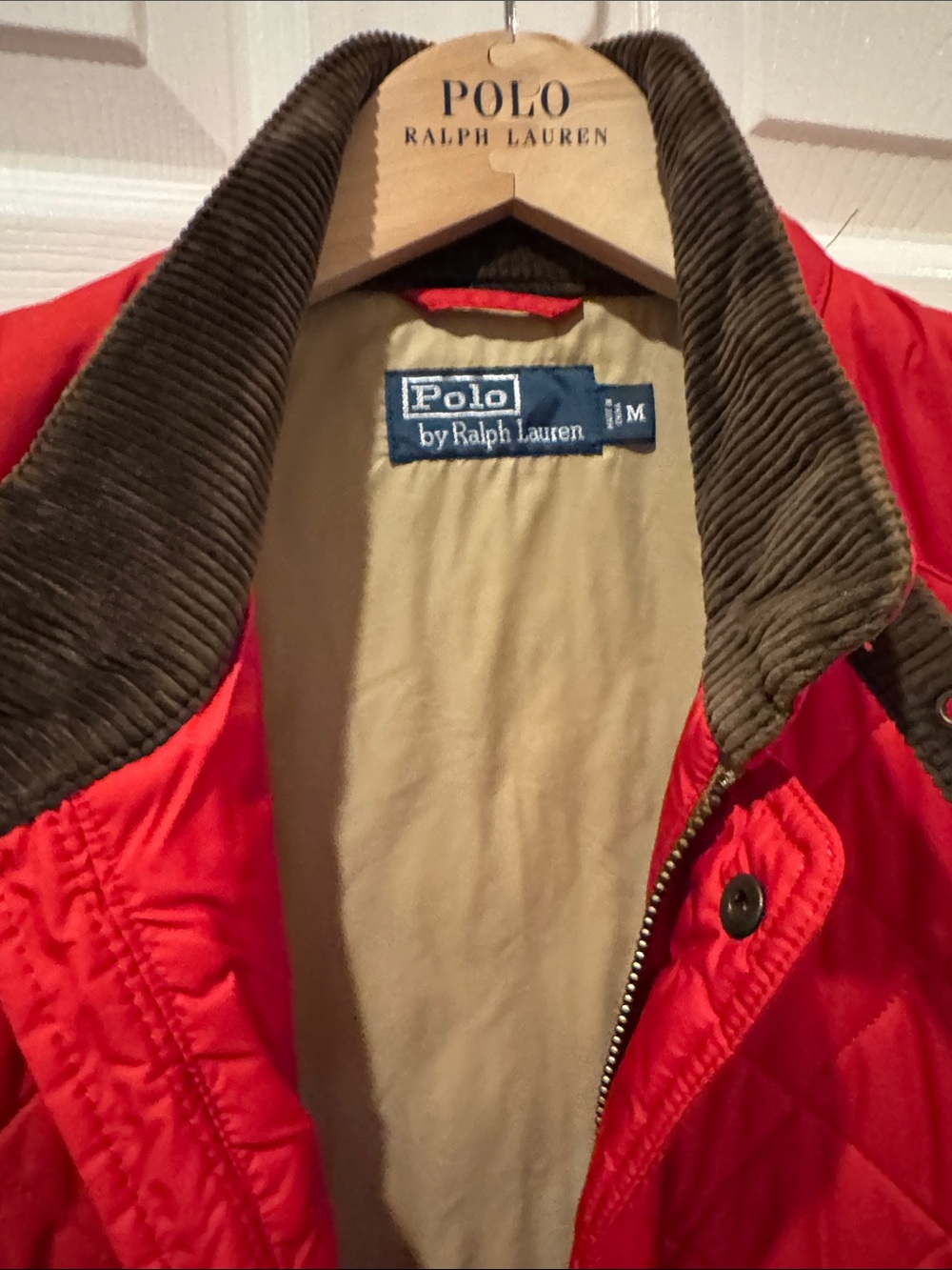 Polo by Ralph Lauren Quilted Red Men's Vest with Snap Pockets - Picture 2 of 4